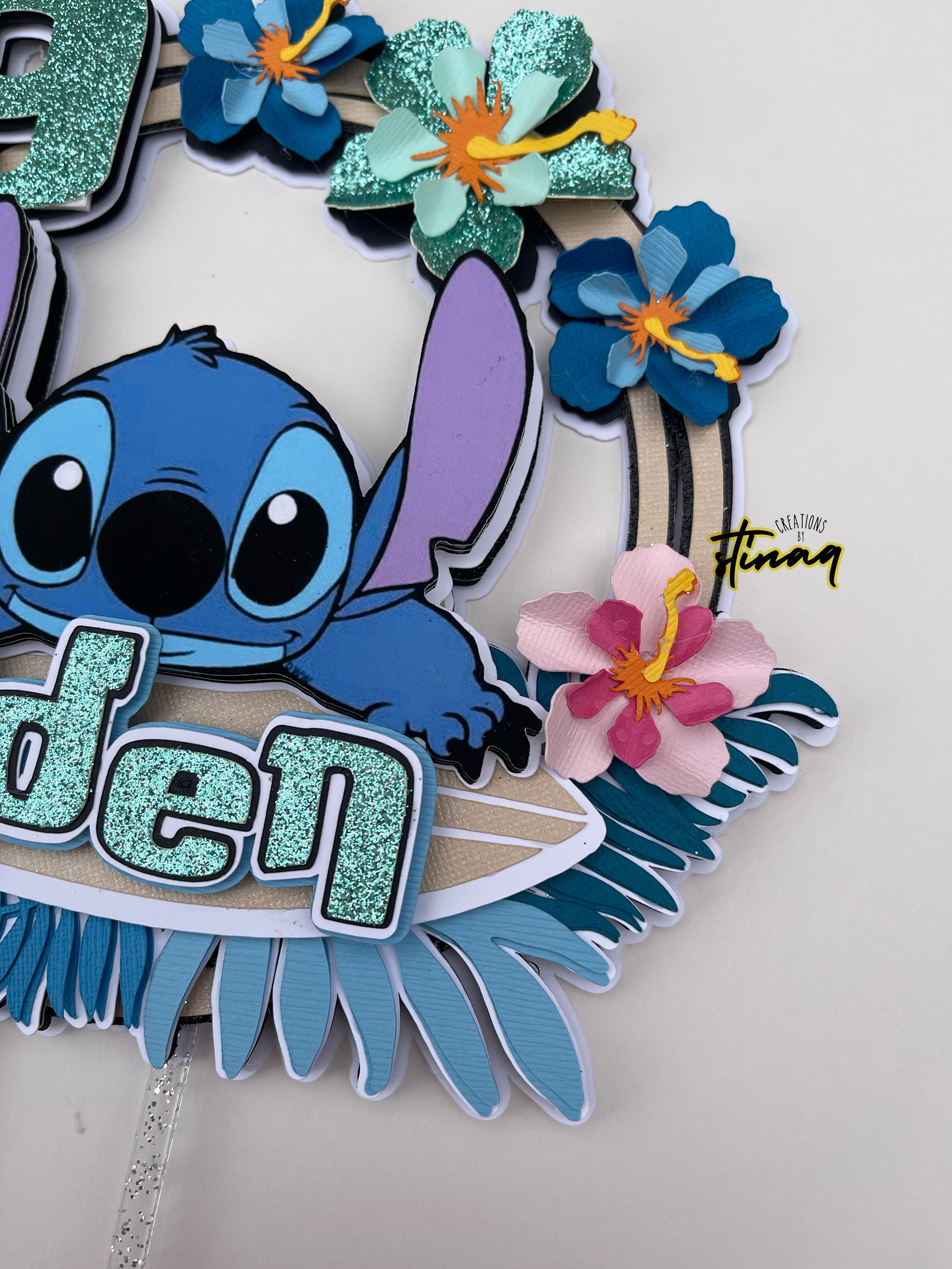 Stitch Lua Stitch Cake Topper: Hawaiian Lua Party Decor - Etsy