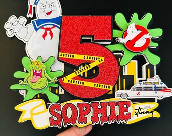 Ghostbusters Number Cake Topper: Custom Party Decor
