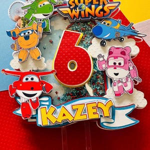 Super Wings Cake Topper
