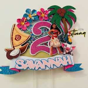 Disney Moana Maui Fish Hook Hei Hei the Rooster Pua Pig Edible Cake To – A  Birthday Place