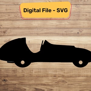 Digitale SVG-Datei für Rennauto