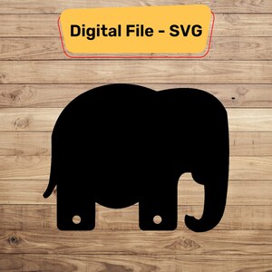 Digitale SVG-Datei für Elefant