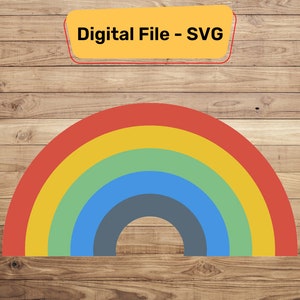 Digitale SVG-Datei für Regenbogen