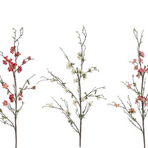 Flowering branch, 3 colors, sold individually, high end decorative branch, Quince blossom, faux flowering Quince branch, artificial branch image 6