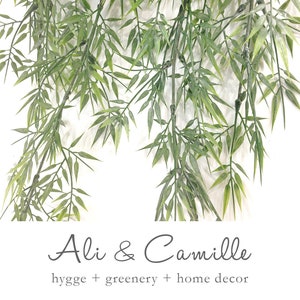 Artificial bamboo, Elevate your space with our hanging bamboo. Lifelike and hassle-free, it brings nature&#39;s tranquility indoors.&quot;