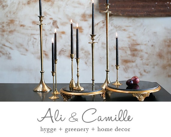 Brass Candlestick Holders, Sold Individually in Varying Sizes