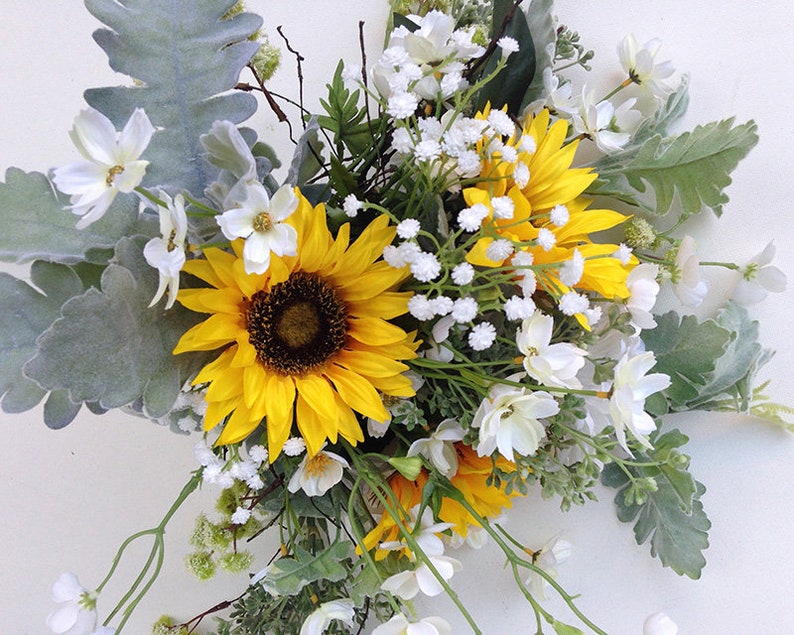 Silk flowers sunflower collection silk sunflower sunflower Etsy