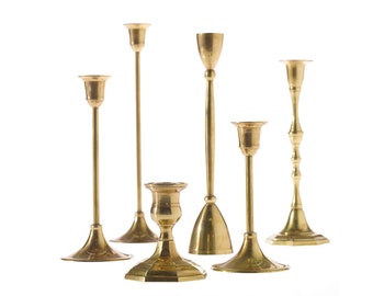 Brass Candlestick Holder: Timeless Home Decor, Sold Individually
