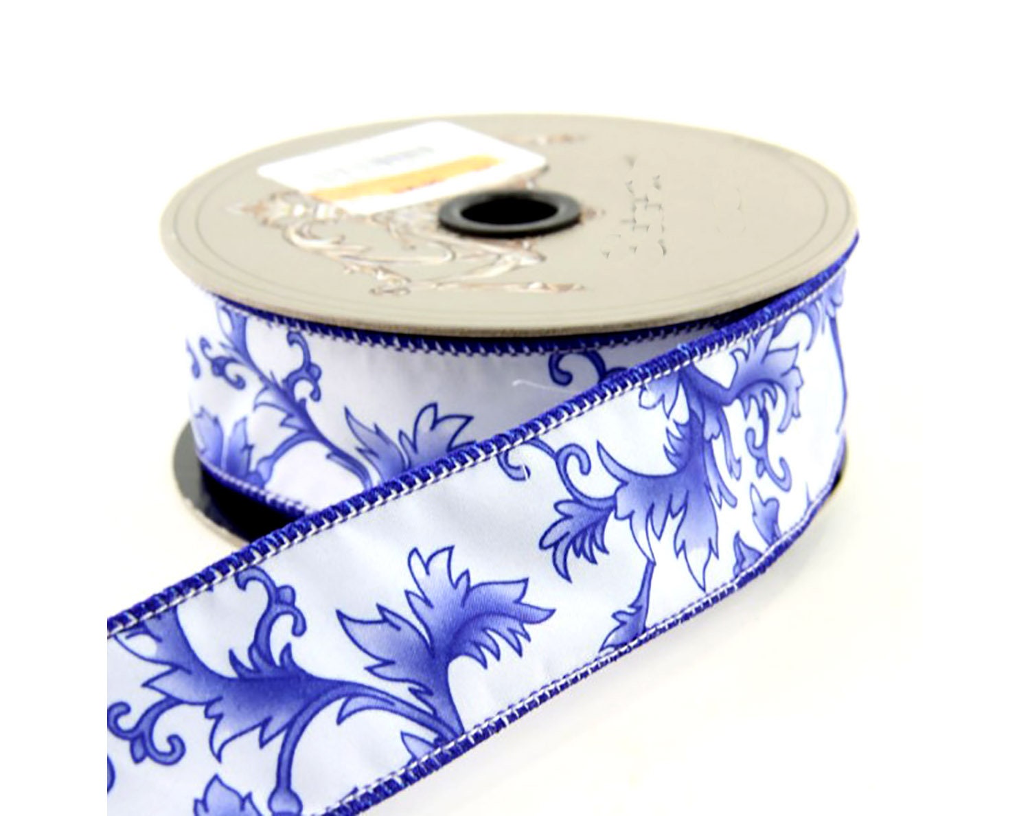 TM NETWORK WORLD HERITAGE 【美品】 Cobalt Blue and White Chinoiserie Wired Ribbon, Ginger Jar