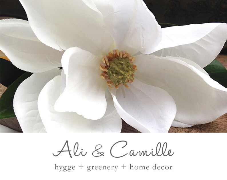 Magnolia flower silk white magnolia silk flowers magnolia Etsy