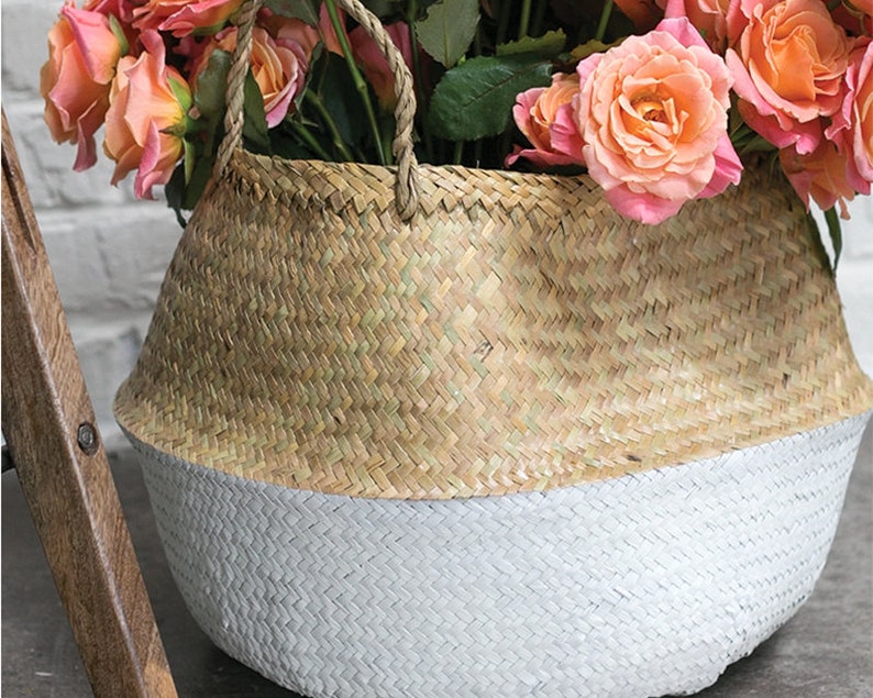 3 size Extra large seagrass baskets belly basket home Etsy