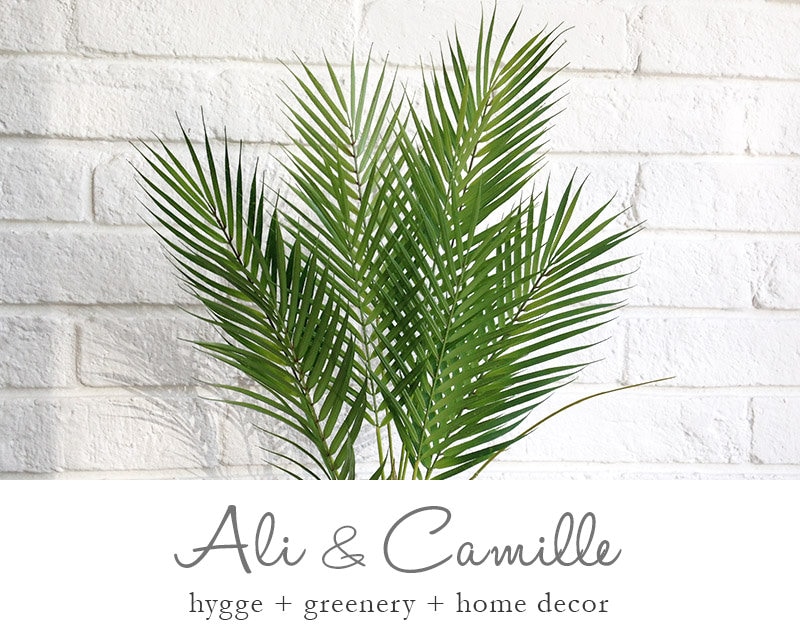 Areca palm leaves, elevate your tropical paradise decor with our artificial Areca  palms, two sizes available; 9 or 15 fronds and 34" tall.