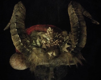 Krampus Santa hat