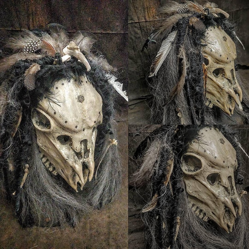 Voodoo Skull Mask - Etsy