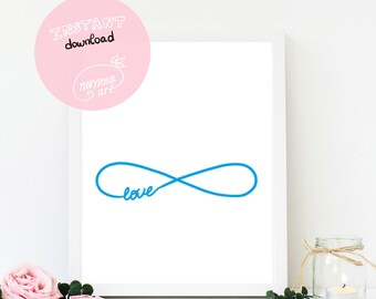 Infinity print | Etsy