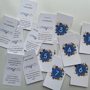 VERSION NUMÉRIQUE Cartes de Hanoukka en pleine conscience, cartes d'activités familiales, activités de Hanoucca