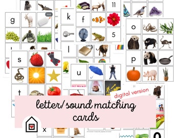 Montessori Sound Letter matching cards