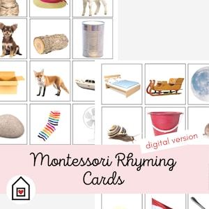 Montessori Rhyming Sortierkarten