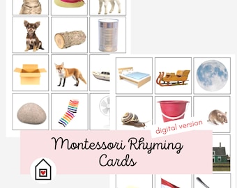 Montessori Rhyming Sorting Cards