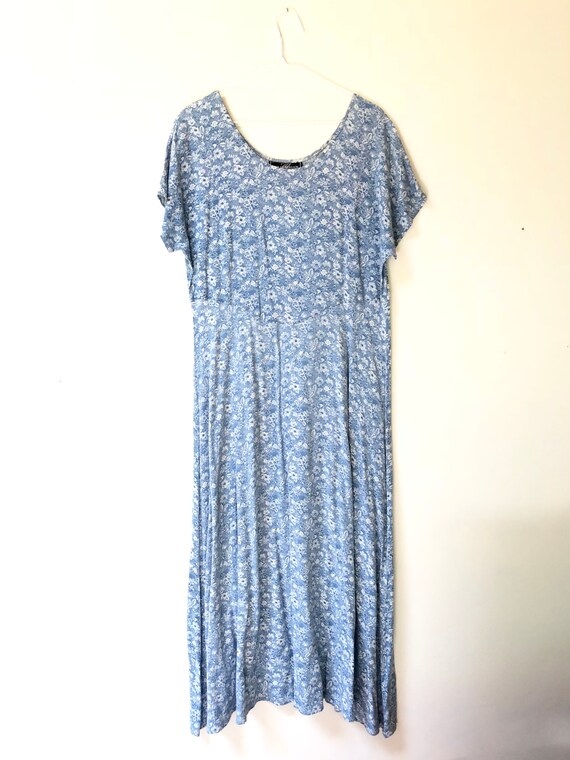light blue floral maxi