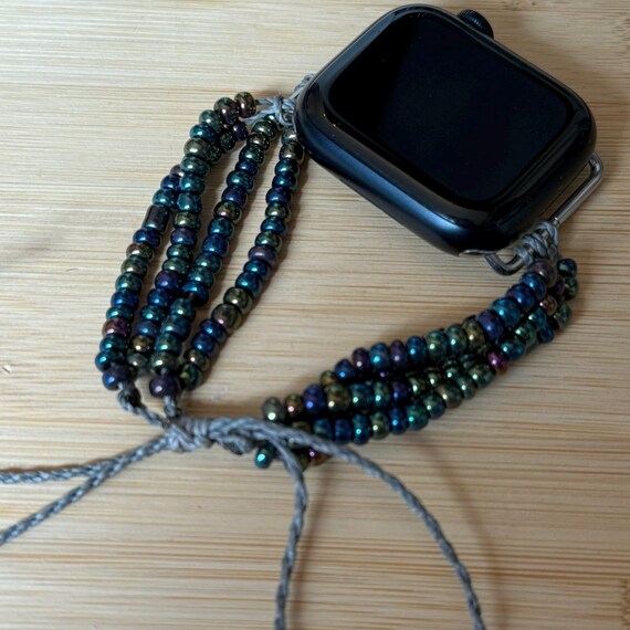 Apple Watch band - beaded - adjustable ( 30mm adapter)
