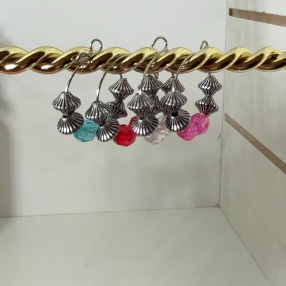 Wine Charms pack of 4 Multicolor