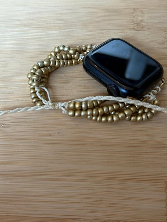 Apple Watch band - beaded - adjustable ( 30mm adapter)