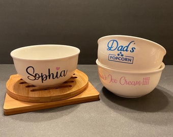kitchen ceramic bowl white dishware for kids -gfyU367723 Any message Ceramic Personalized Cereal Bowl personalized bowl with handle