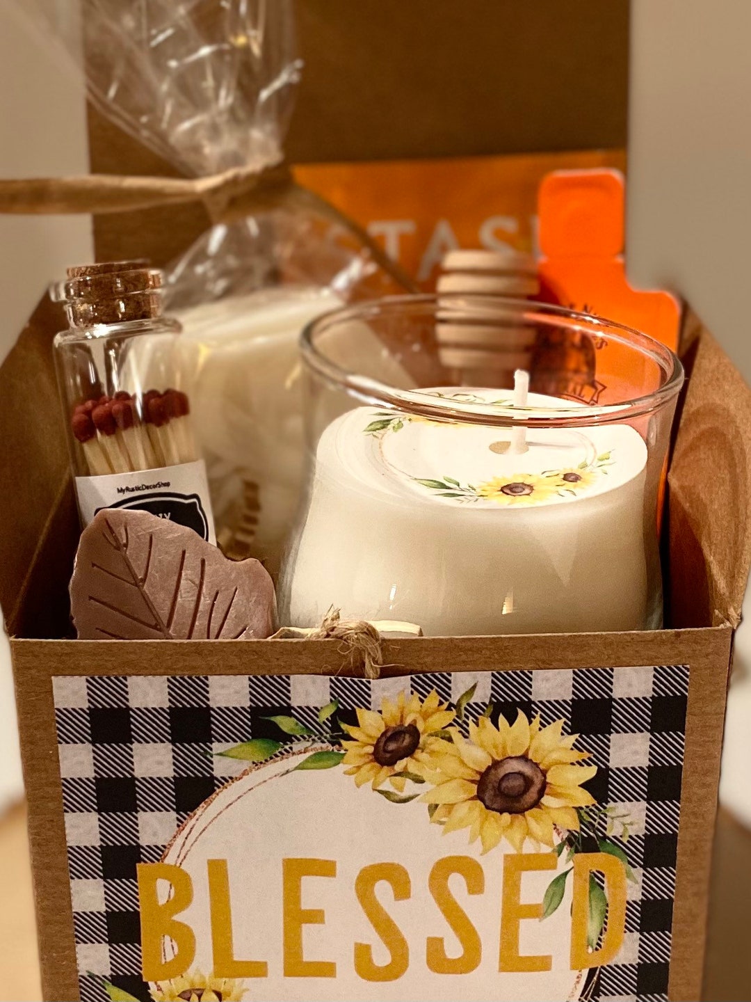 BLESSED Gift Set,fall Gift Set, Autumn Gift,thanksgiving Gift,5oz Soy