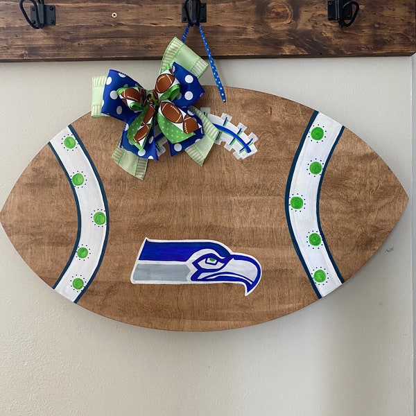 Seahawks Door Wreath Etsy