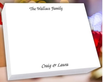 Personalized Large Custom Notepad - 250 Sheets (7.25" x 8.5"), Custom Notepads, Personalized Notepads Set, Personal Notepads