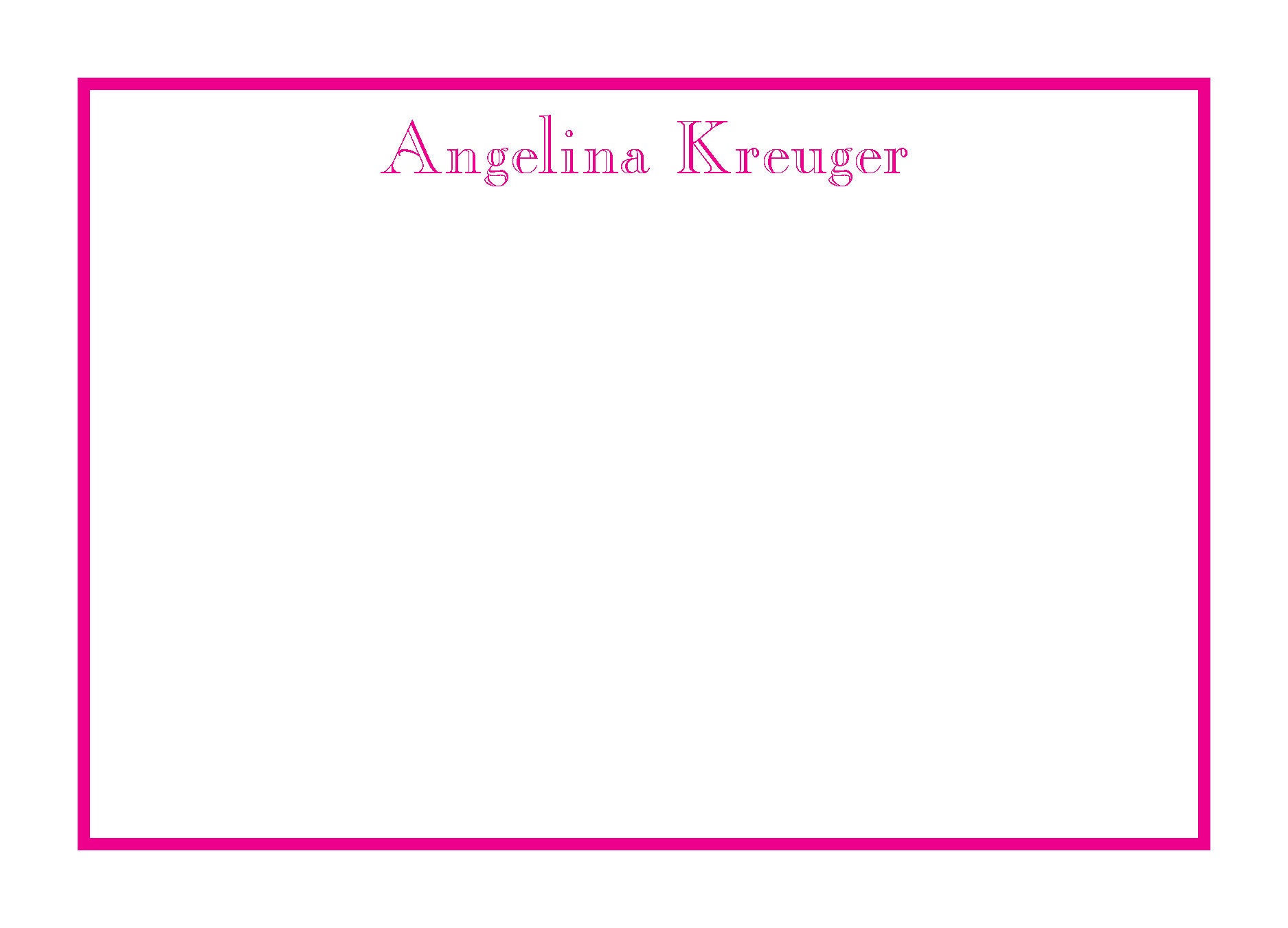 Personalized Stationery Set With Raised Ink Border Raised Ink - Etsy