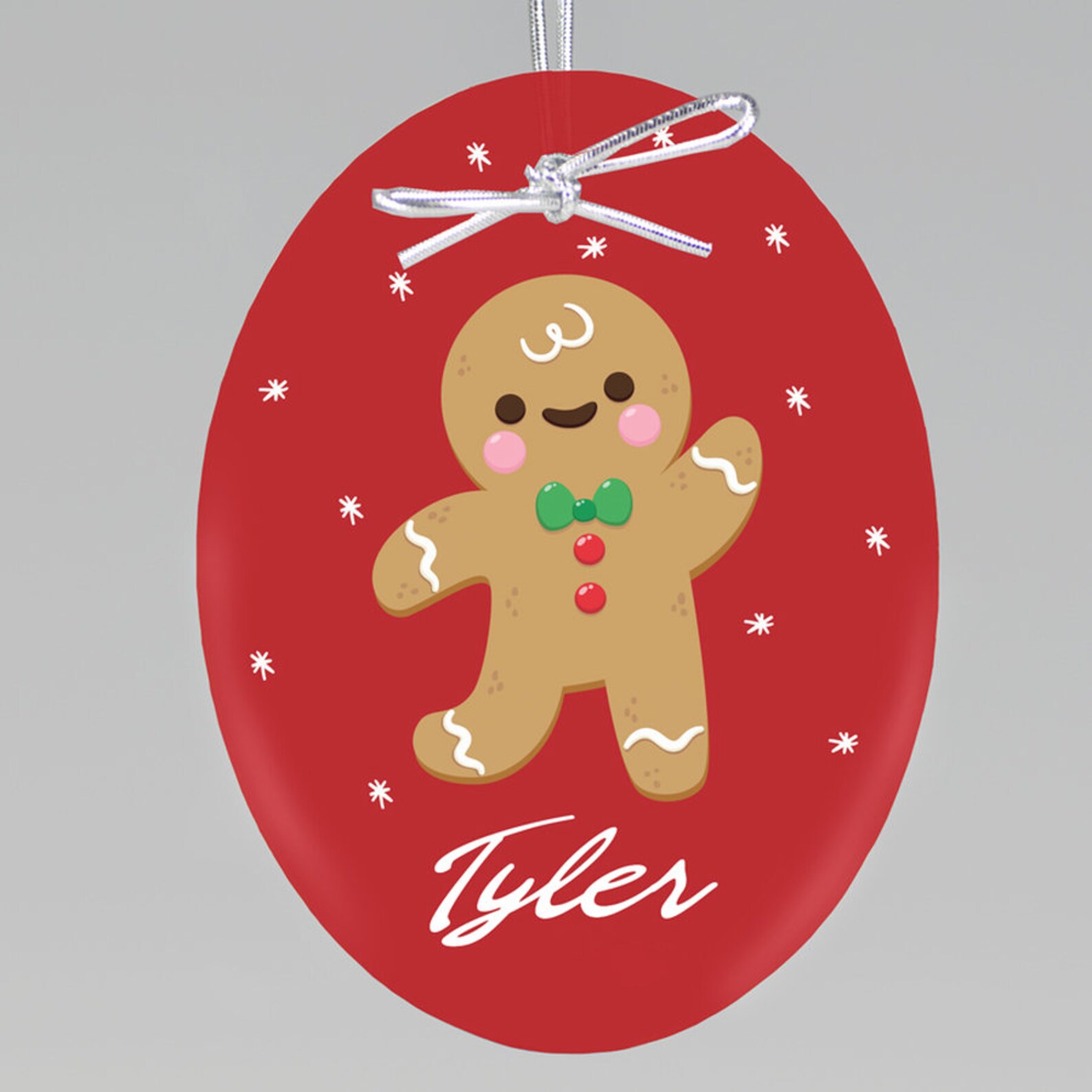 Personalized Christmas Tree Ornaments Custom Ginger Bread Man Etsy