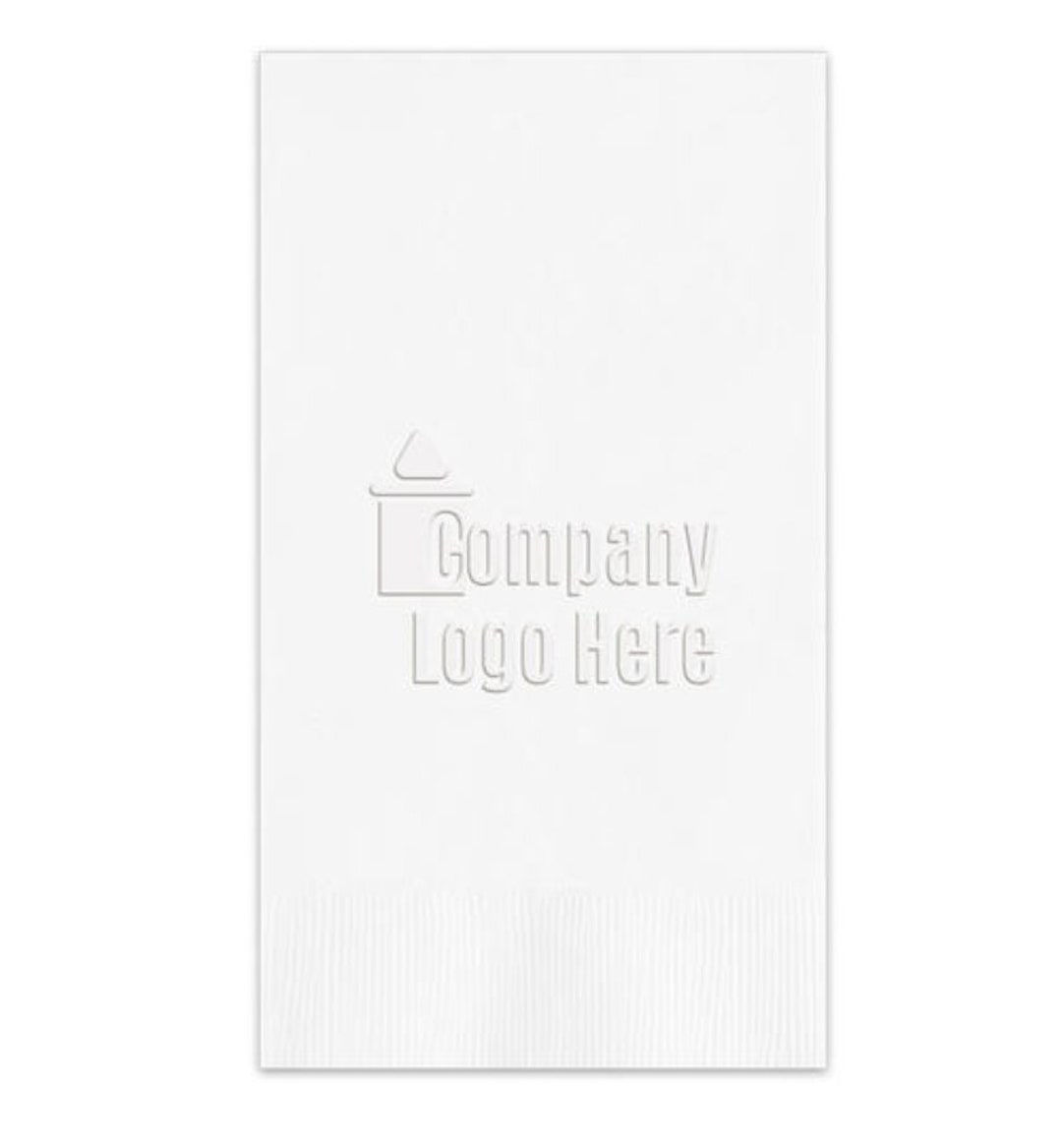 Embossed Custom Dinner Napkinsguest Towels With Your Etsy