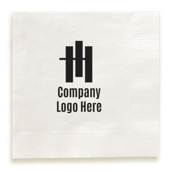 Custom Logo Cocktail Napkins Etsy