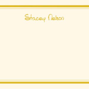 Personalized Stationery Set - Raised Ink Flat Cards - Optional Border ...