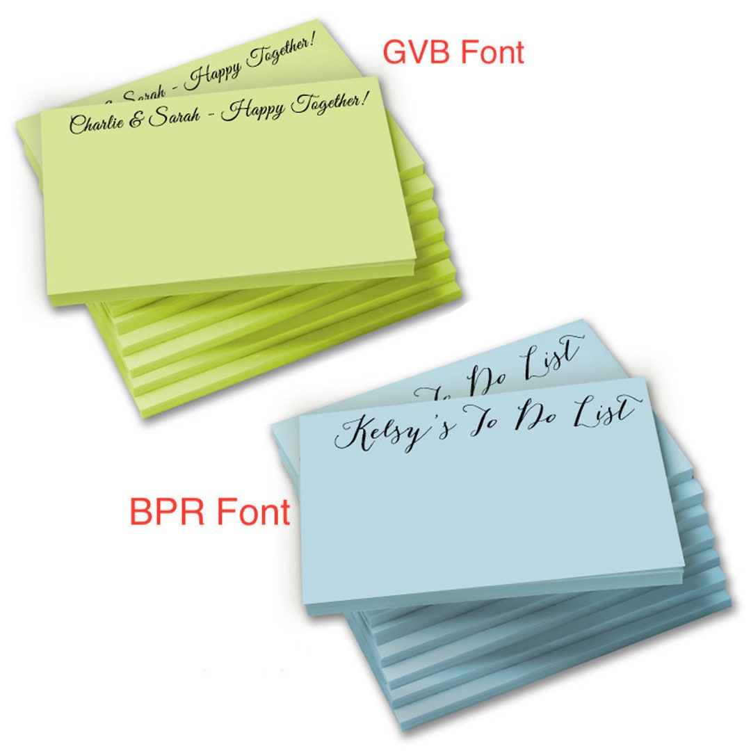 Personalized Postit Notes, Customizable Postit Notes, Postit, Script Postit Notes, Teacher