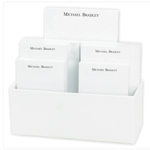 Personalized Tablet Notepads - 7 Tablet Notepad Set with Holder - 700 Sheets/Set, Custom Notepads, Personalized Notepad Set, Made in the USA