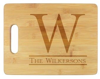 Personalized Engraved Cutting Board/Serving Tray, Custom Cutting Board, Custom Named Wood Board, Personalized Wood Board, Made In The USA