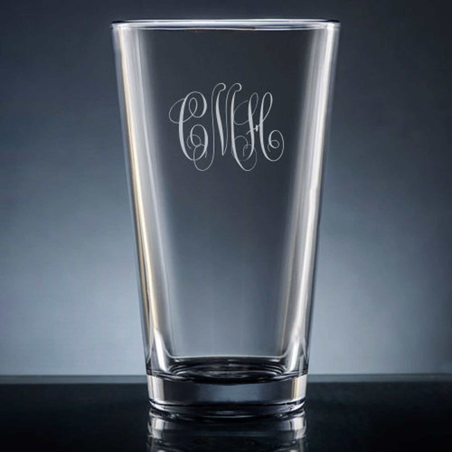 Personalized Monogrammed Pint Glass Custom Pint Glass Etsy