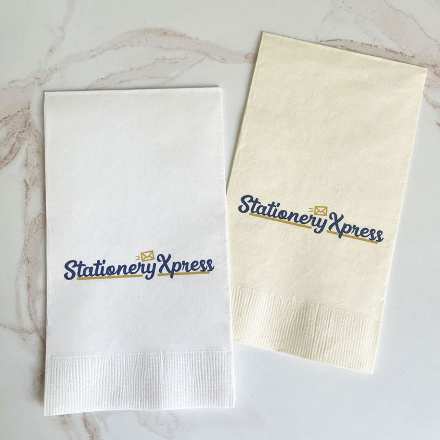 Foil Pressed or Full Color Printing Custom Dinner Napkins\guest Towels ...
