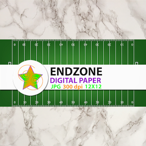 Football Endzone Digital Paper