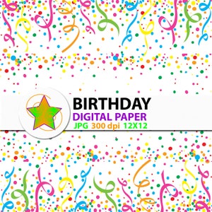 Birthday Digital Paper