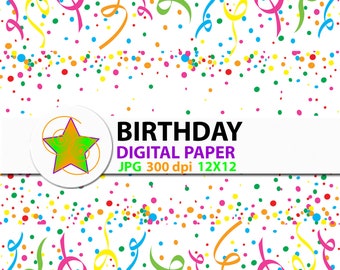 Birthday Digital Paper