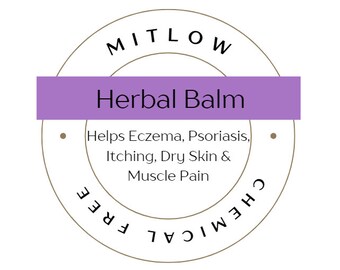 Mitlow Set of three Herbal Lip Balms for dry chapped lips
