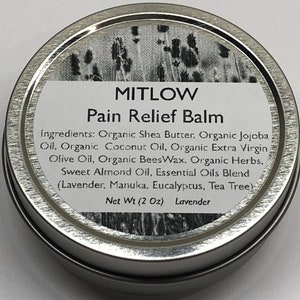 Mitlow Pain Relief Balm that works! Pain management for arthritis, lower back pain, knee pain, shoulder pain, neck pain, hip pain, leg pain