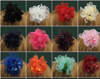 Ladies Fascinators - 5.5inch Women's classic Party Prom Wedding Ascot mini hat hairpin Hat Church Hat Fancy Hat Hair Mix color 16pcs/set