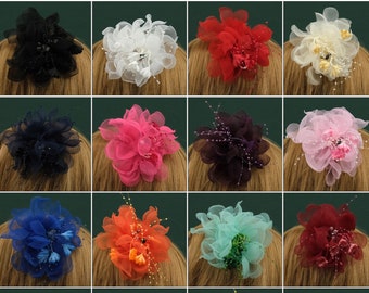 5.5inch Vintage Fascinators Hut - 16 Farben Frauen Klassische Corsage Tea Party Haarnadel Hut Kirchenhut Fancy Hut Abschlussball Hochzeit Ascot Haarspange