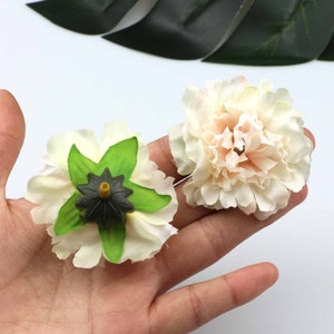 17 Colors 6cm Artificial Rose Peony Silk Flower Heads for Wedding Party ...