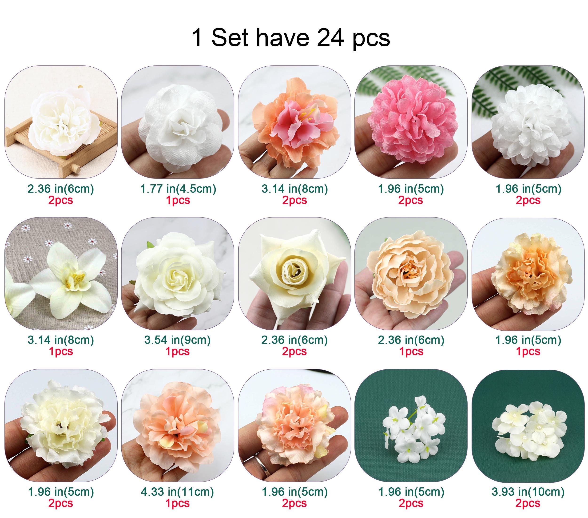 10pcs 8 CENTIMETRI Fiore Artificiale Fiori Di Seta Fiore Di Peonia Testa Per La Cerimonia Nuziale Del Partito Della Decorazione Della Casa Fai Da Te Contenitore Di Regalo Della Parete Del Fiore